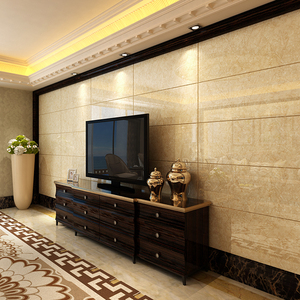 微晶石背景墙瓷砖客厅地砖600x1200新中式大气黄龙玉电视背景墙砖