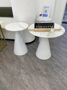北欧小户型茶几组合客厅极简沙发边角几设计师款圆形桌子现代简约