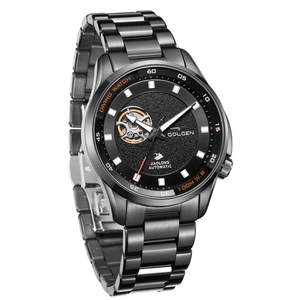 正品古尊男机械表100米防水表男表全自动男士手表钢带手表6196