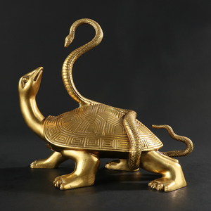 大仕缘 纯铜工艺品四神兽摆件青龙白虎朱雀玄武四方位神兽