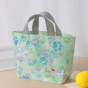 日单小清新手提袋礼品袋防水耐磨小拎包便携饭盒包便当包零食袋