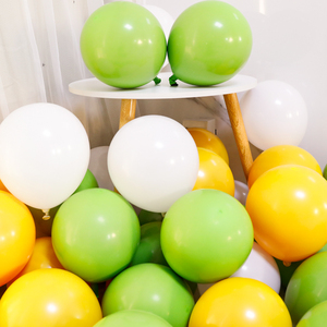 牛油果绿气球加厚双层防爆糖果色马卡龙气球拱门婚房装饰场景布置