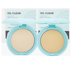 韩国原装正品the face shop菲诗小铺防晒嫩白控油定妆迷你粉饼