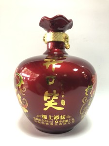 湖南特产 2.5l大坛酒锦上添花开口笑酒 50度 浓香型白酒