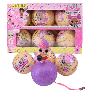 lol惊喜娃娃出奇蛋奇趣蛋惊喜娃娃球换装娃娃拆拆蛋小伶小玲玩具
