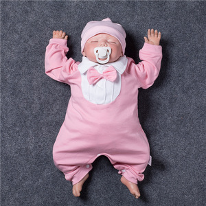 初生女婴儿秋装连体衣套装0一1岁小孩衣服秋天宝宝3个月2宝宝潮款