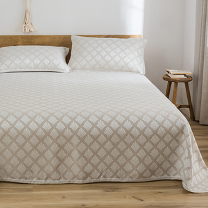 50delakula淘宝美式乡村苎麻天丝棉床品四件套件棉麻静谧小花素雅