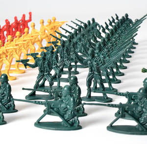 二战军事小兵人大战模型套装塑料兵团士兵男孩子打仗游戏儿童玩具