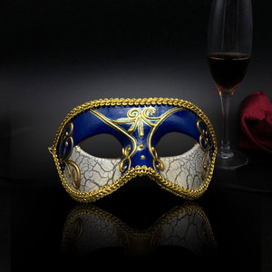 万圣节化妆舞会面具男 cos派对道具成人欧式复古帅气男士半脸假面