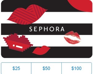 丝芙兰礼品卡密 sephora gift card $100 $50 $25 价格优惠