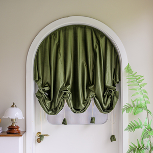 00裁缝ceo淘宝专业定制欧式异形窗帘圆形拱形弧形拱型弧型别墅阁楼