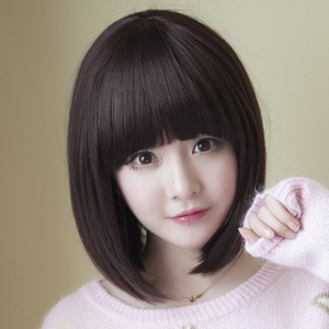 假发女短发波波头bobo头齐刘海仿真短发梨花头时尚新款发型