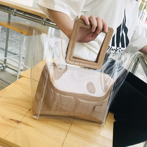 塑料包包女透明大