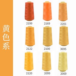 柳青牌 黄色系缝纫机线套装40S/2彩色3000码家用手缝线缝衣服宝塔