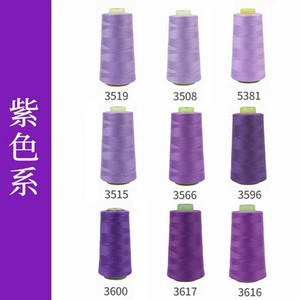 柳青牌 紫色系缝纫机线套装40S/2彩色3000码家用手缝线缝衣服宝塔