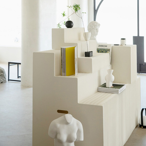 十八纸展示台橱窗陈列展台高低鞋子服装店手办产品展示柜阶梯展架