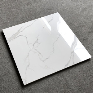 简约现代白色大理石瓷砖800x800客厅地砖防滑耐磨地板砖背景墙砖