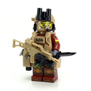 battle brick 德国ksk特种部队队员 乐高军事定制人仔 moc