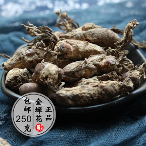 金蝉花野生250g虫草竹林蝉花禅花婵花金蚕花中药材知了花非500g