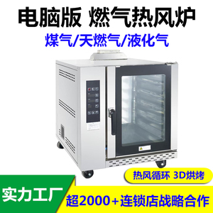 出口款 天燃气热风炉烤箱 商用大容量  煤气智能电脑版烤箱焗炉
