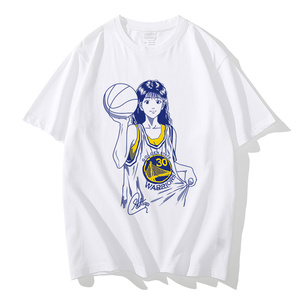 灌篮高手赤木晴子24号篮球衣服运动oversize宽松纯棉学生短袖t恤