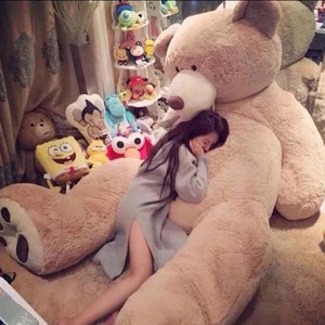 美国大熊超大号公仔陈乔恩同款巨型泰迪熊正品毛绒玩具三米女孩