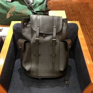 lv路易威登lv男包男士新款黑色经典chris her 小号双肩包m50159