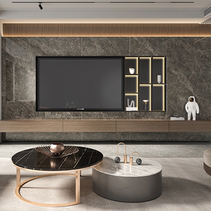 不锈钢嵌入式电视柜背景墙壁龛客厅收纳立柜酒店大堂展示壁柜金属