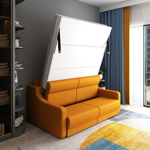 【新品】带储物折叠沙发床多功能 隐形床下翻壁床墨菲折叠床一体