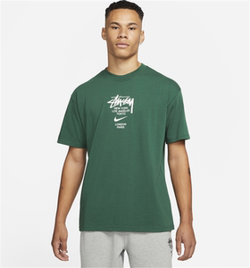 stussy x nike耐克联名斯图西t恤字母印花男女圆领宽松潮牌短袖夏