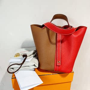 爱马仕菜篮子包拼色