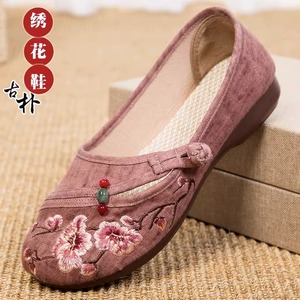 老北京布鞋女绣花鞋夏季女款妈妈中老年人老人奶奶夏天穿的外婆鞋