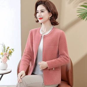 中老年女式春秋夹克衫-淘宝拼多多热销中老年女式春秋夹克衫货源拿货