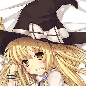 尚萌原创 东方project 魔理沙 二次元抱枕周边定制卡通萝莉睡觉