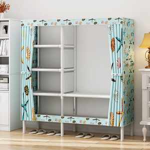 衣柜出租房卧室组装结实耐用经济宿舍单人简易布衣柜家用小型柜子