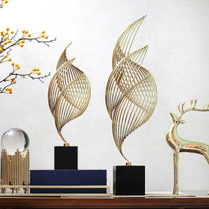 创意现代简约玄关工艺品客厅轻奢电视柜酒柜家居装饰品摆件北欧