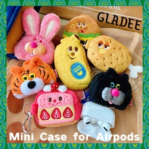日本正版GLADEE耳机保护套Airpods毛绒蛋糕香蕉汉堡鸡腿可爱礼物