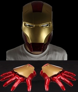 1:1钢铁侠头盔 手套可穿戴可发光 动漫周边iron man模型手办玩具