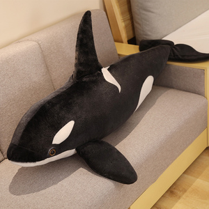 仿真虎鲸公仔鲸鱼毛绒玩具热带鱼布娃娃海洋玩偶睡觉抱枕送孩子
