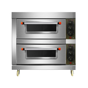 电烤箱商用大容量大型全自动双层烤饼箱面包披萨烤炉二层二盘四盘