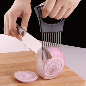 插肉针304不锈钢柠檬切片牛排松肉器嫩肉针洋葱叉切菜护手固定器