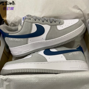 nike耐克 air force 1 low 白灰蓝 男子空军一号板鞋 dh7568-001
