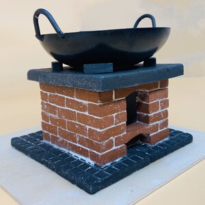 迷你小厨房真煮做饭小食界网红抖音同款自垒小灶台砖头小锅具煎饼