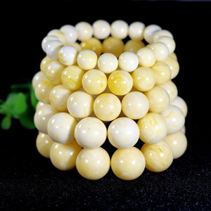 包邮二代百花蜜手串飘花鸡油黄男女文玩珠宝手链时尚单圈包邮礼物