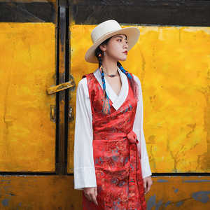 750人付款淘宝西藏旅游穿搭青海湖旅行拉萨藏装民族风衣服饰藏族服装