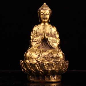 纯铜黄铜佛像摆件 万佛朝宗千面如来佛 家居摆设