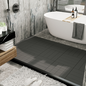 0027人付款天猫浴室防腐木地板淋浴房洗澡防滑木卫生间踏板防水木地板