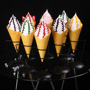 新款冰淇淋模型仿真摩天脆筒甜品巨无霸甜筒摆设样品食物食品道具