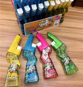 群旺突击步枪造型玩具风味饮料水1份内20条760g小水枪口喷饮料水