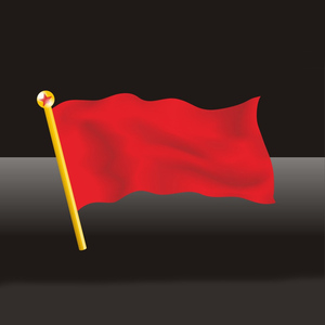 3号纯色空白红旗 纯红旗 大红旗 厚款全红旗 彩旗飘旗尺寸192*128